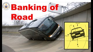 Derivation of "Banking of Road" Class XII (CBSE, Friction, Circular Motion)
