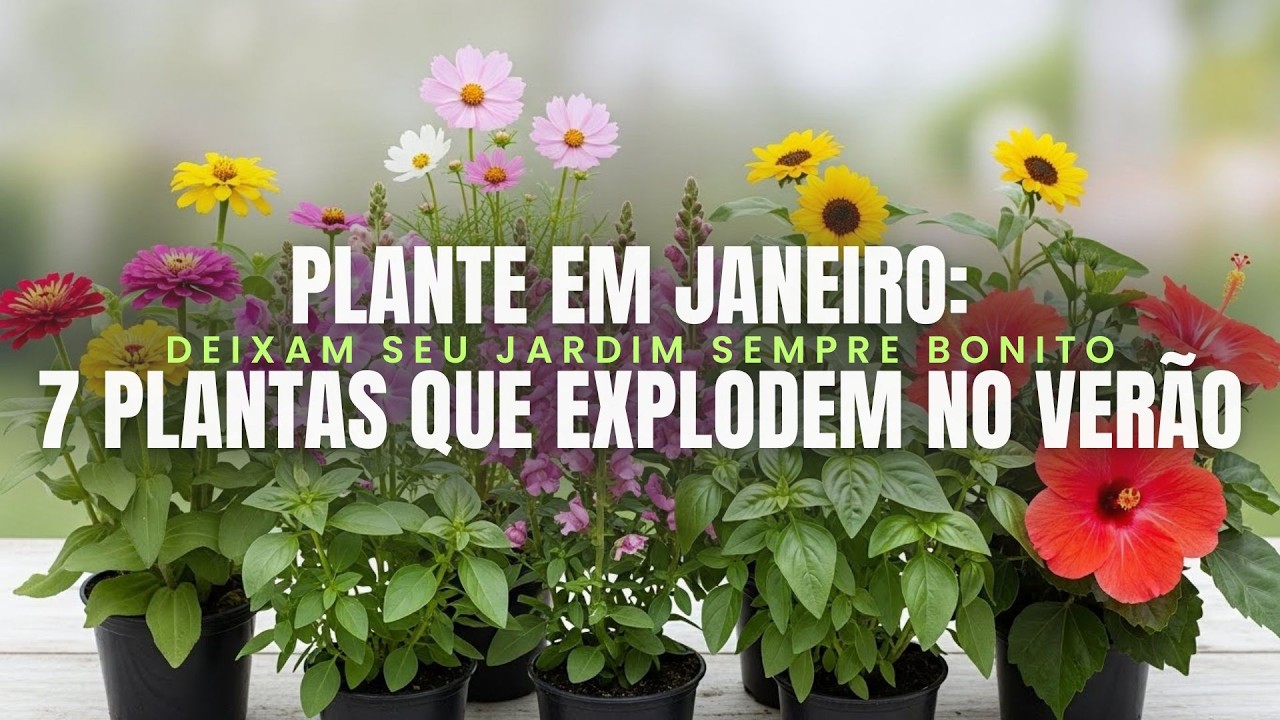 Plante em janeiro: 7 plantas que explodem no verão e deixam seu jardim sempre bonito