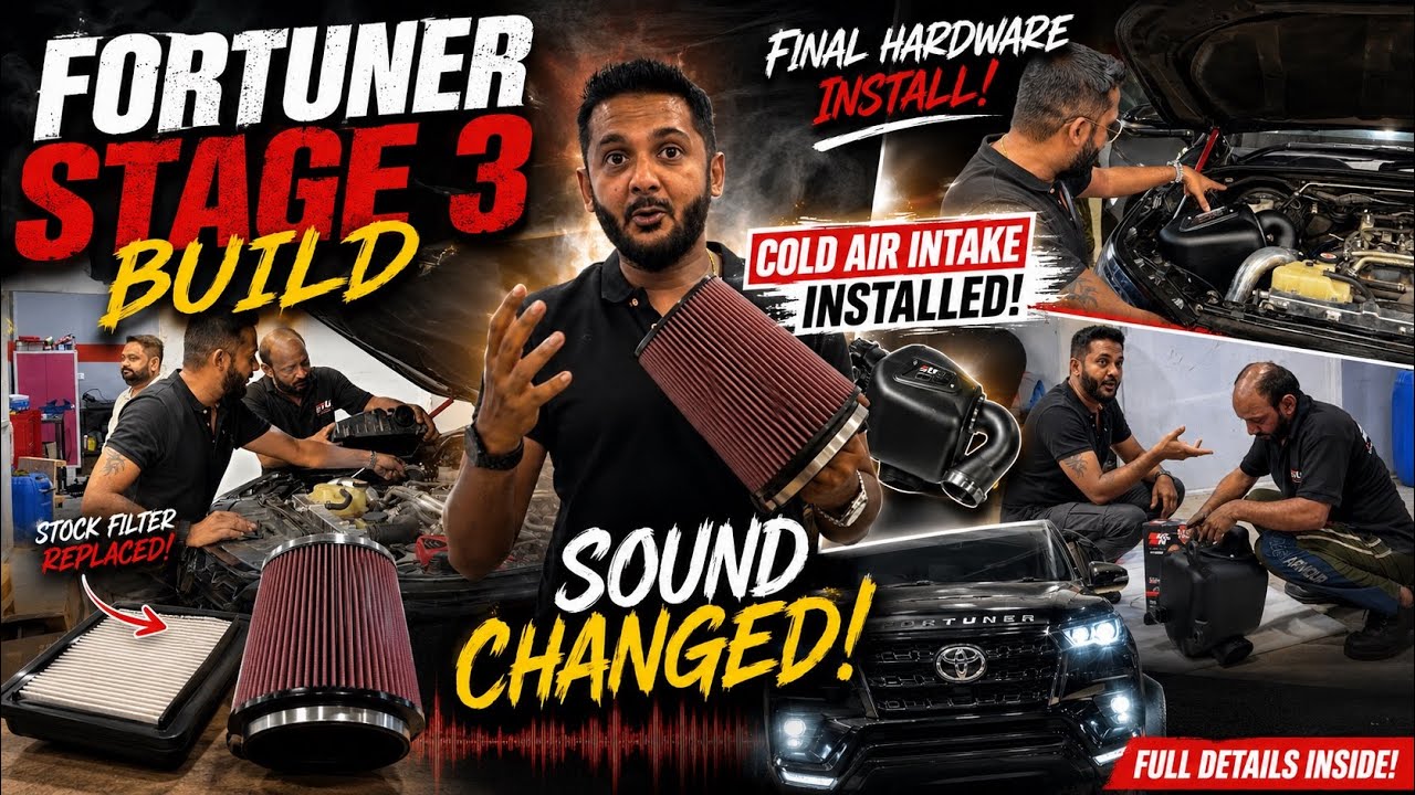 New Cold Air Intake Installation In Fortuner For Stage 3 | ExploreTheUnseen2.0