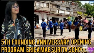 5TH FOUNDING ANNIVERSARY OPENING PROGRAM ERICA MAE SURITA 💜#erica #ofw#viralvideo#trendingvideo