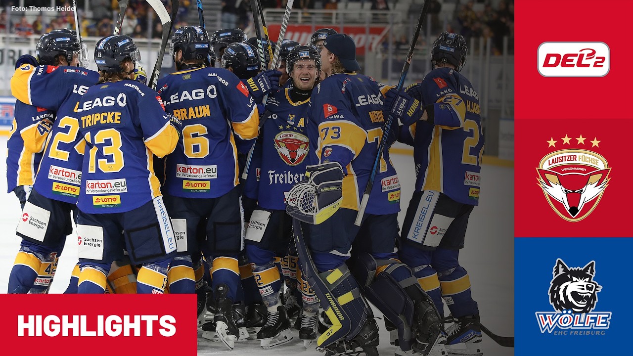 DEL2: Lausitzer Füchse vs. EHC Freiburg | Highlights