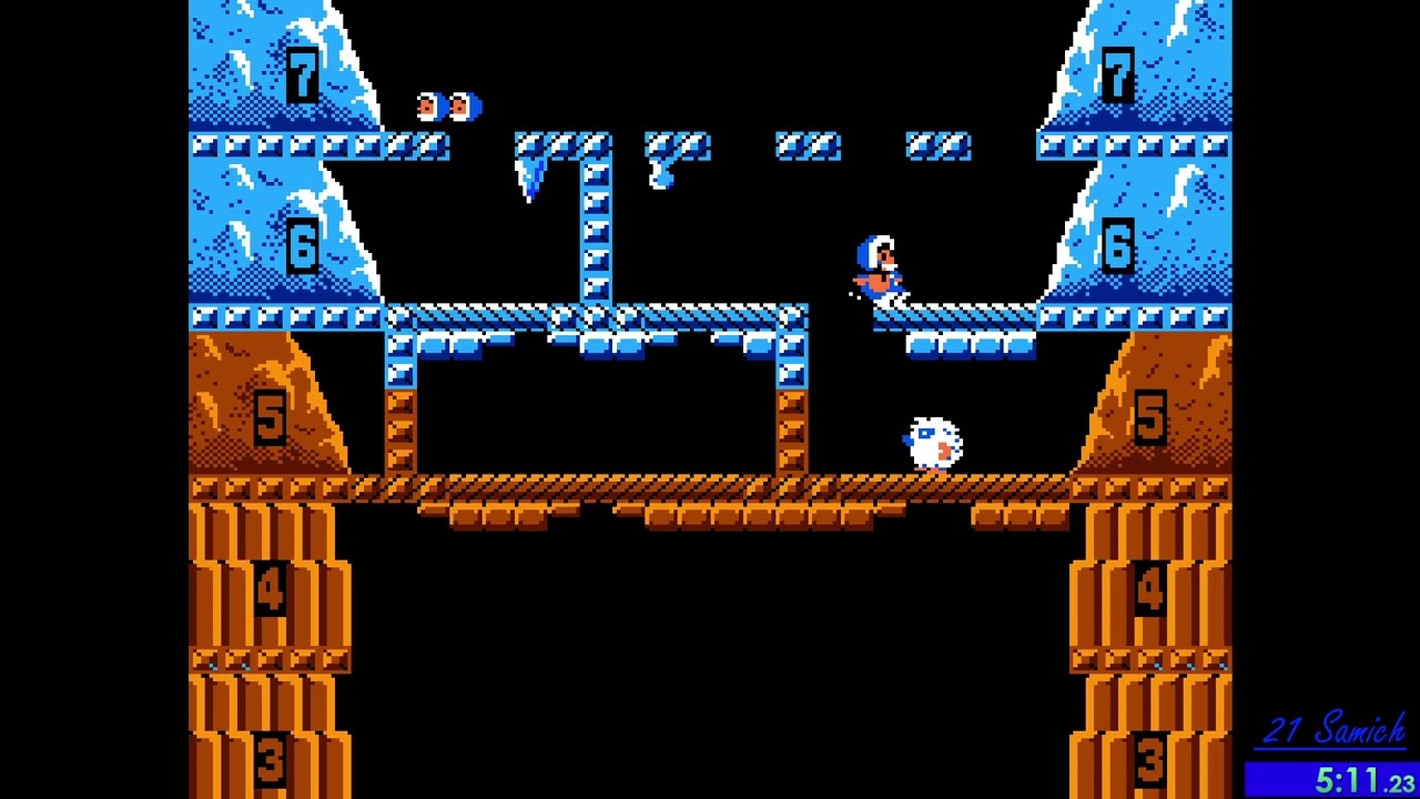 Ice Climber (NES) 16 Mountains 9:34 PB (ANE Challenge)
