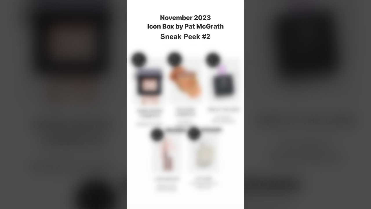 *SPOILERS PART 2* NOVEMBER 2023 ICON BOX by  Pat McGrath • Ipsy & BoxyCharm Sneak Peeks | Viruzzzka