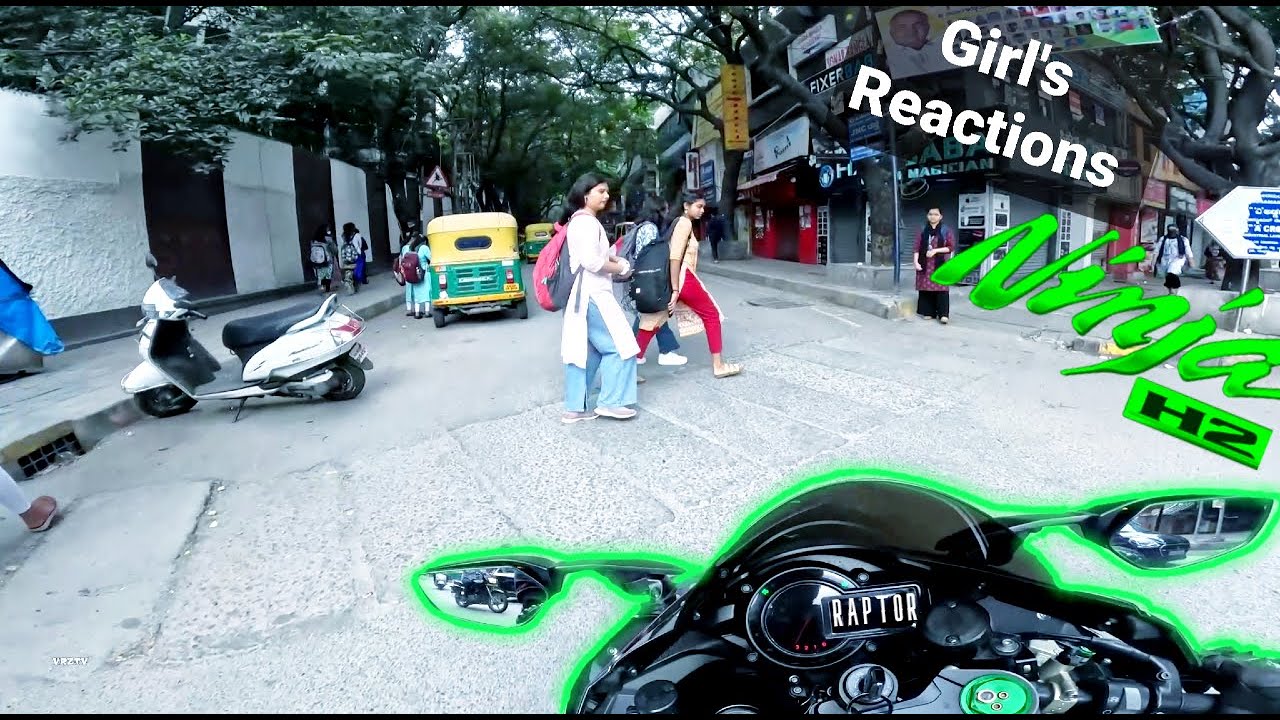 GIRLS REaCTION On KAWASAKI NINJA H2 || Public Reactions 2023