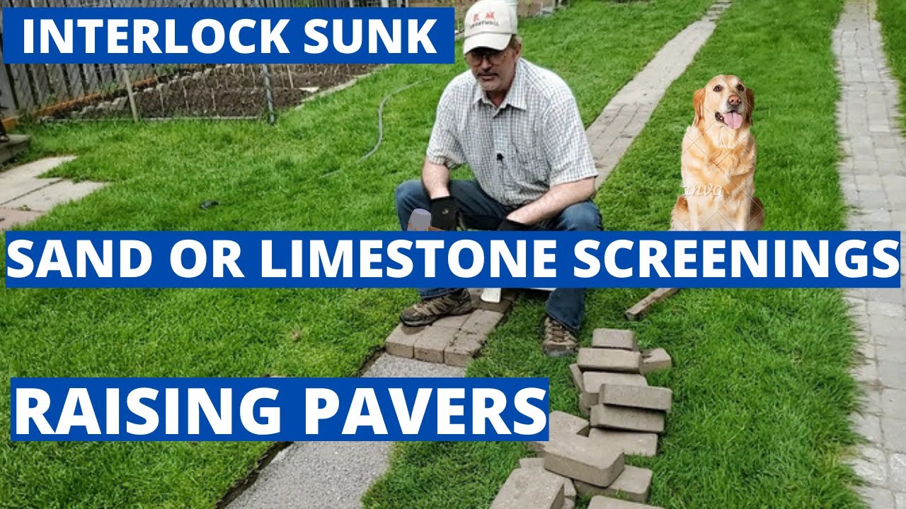 Repair Interlock. How to raise pavers YouTube