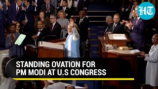 Claps, Whistles, Modi Chants: U.S Congress' Standing Ovation for Indian PM | Watch