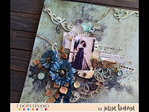 Mixed Media Layout for 7 Dots Studio Video Tutorial - YouTube