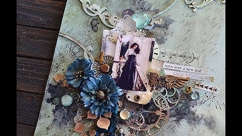 Mixed Media Layout for 7 Dots Studio Video Tutorial