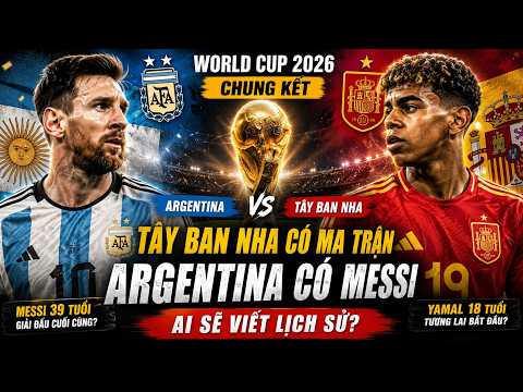 🚨 CHUNG KẾT WORLD CUP 2026: Tây Ban Nha Có "Ma Trận", Argentina Có Messi - CẢ THẾ GIỚI ĐANG CHỜ!