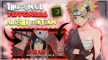 How to make a Simple Thumbnail For Amv Tutorial | Alight Motion📲
