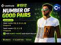 LeetCode 1512 - Number of Good Pairs | HashMap C++ Solution