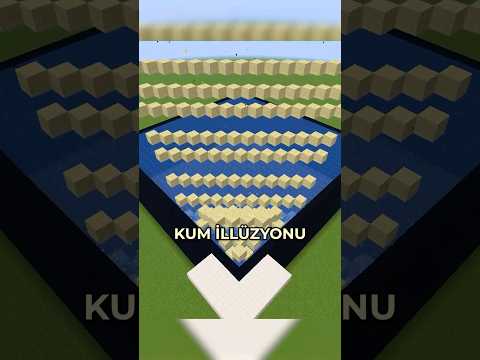 MINECRAFT'TA RAHATLATICI KUM İLLÜZYONU?! ⛏💎#reklam
