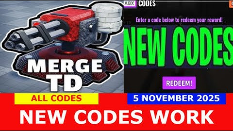 *NEW CODES* [🎃] [UPD 6.1] Merge Tower Defense ROBLOX | ALL CODES | November 5, 2025