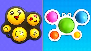 Pop it Simple Dimple! Very Satisfying and Relaxing ASMR Slicing Video