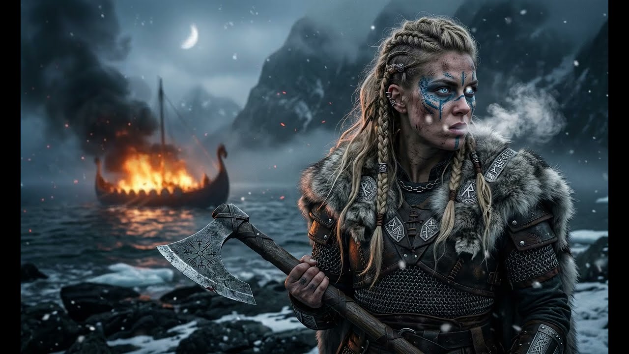 Epic Viking Battle Music ⚔️ Shieldmaiden & Burning Ship Ambience | 1 Hour D&D Combat & Focus