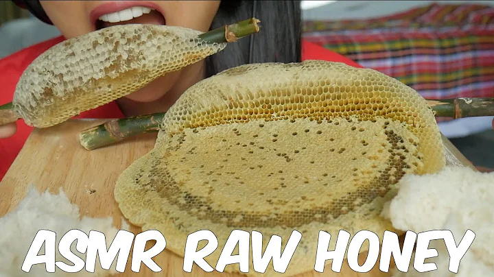 ASMR RAW Whole Honey Comb (SOFT STICKY EATING SOUNDS) No Talking #6 | SAS-ASMR