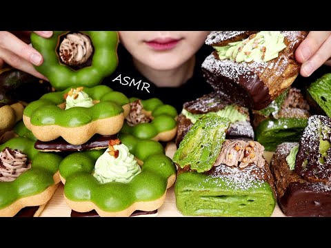 【大食い / 咀嚼音】ミスド 抹茶ドーナツを食べる 驚シリーズ 祇園辻利 Yoroizuka Toshi misterdonut MATCHA DONUTS【ASMR / EATING SOUNDS】