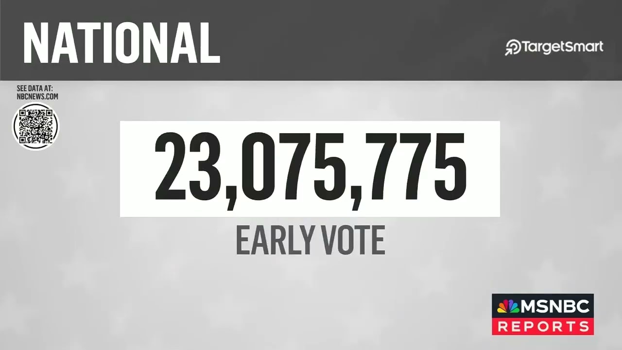 Tom Bonier with Katy Tur on MSNBC - October 23, 2024