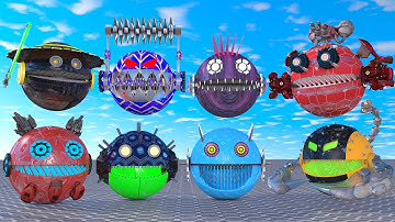 ROBOT PACMAN VS MONSTER PACMAN WAR BATTLE #robotpacman #monsterpacman #pacman