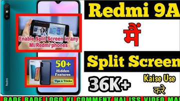 Redmi 9A me split Screen Kaise Enable kare | Enable Split Screen in Any MI Phone || Redmi 9A