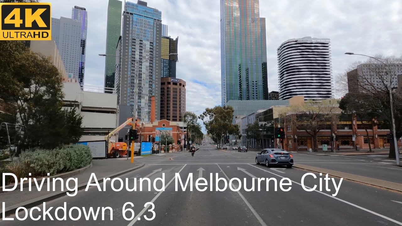 Driving Around Melbourne City | Lockdown 6.3 | Melbourne Australia | 4K UHD