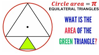 Japanese Sangaku Geometry | Find area of the Green Triangle | #math #maths #geometry