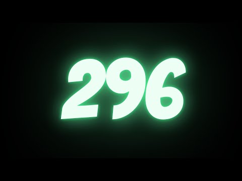 [04:56] 296 Seconds Countdown Timer with Beep Sound | 296s Alarm Timer Loud Noise When Ends Full HD