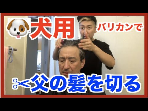 犬用バリカン で父の髪を切る ドギーマン Youtube