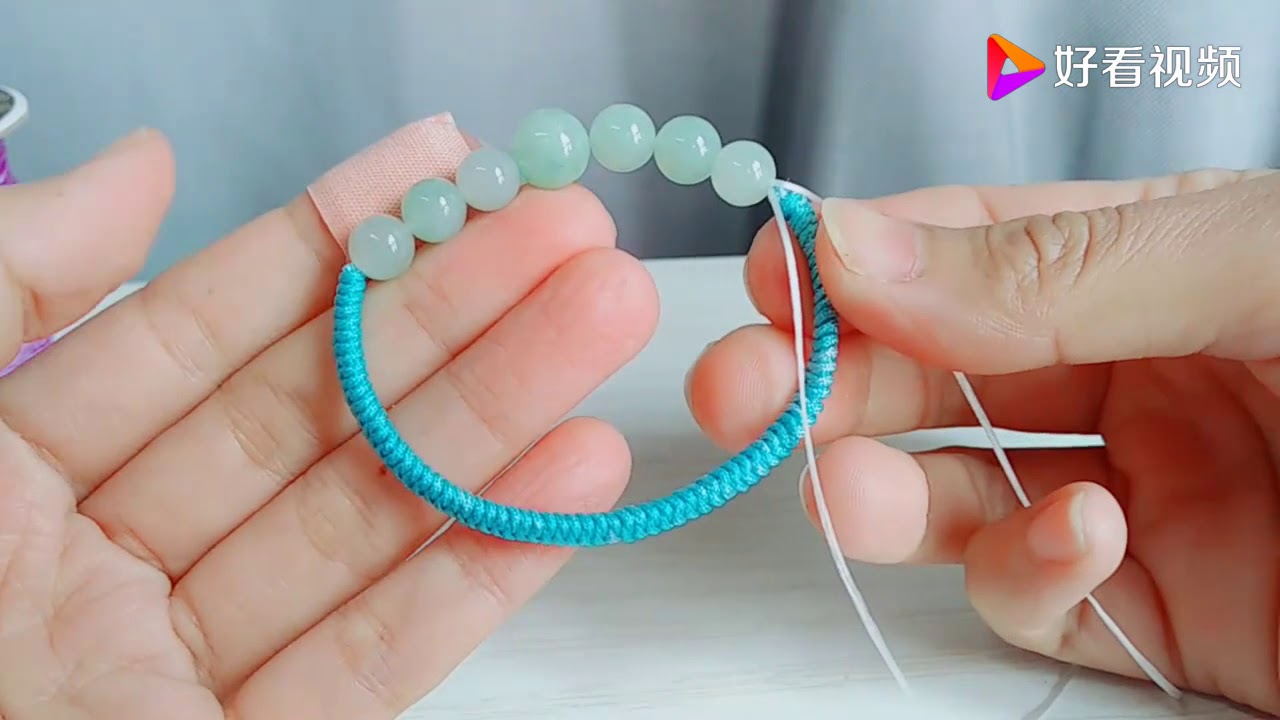 玉珠手链另类串法，金刚结加弹力绳，佩戴方便款式百搭 好看视频