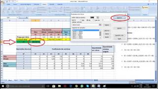 Explicação do Solver (Excel),Aplicando em uma Pesquisa Operacional