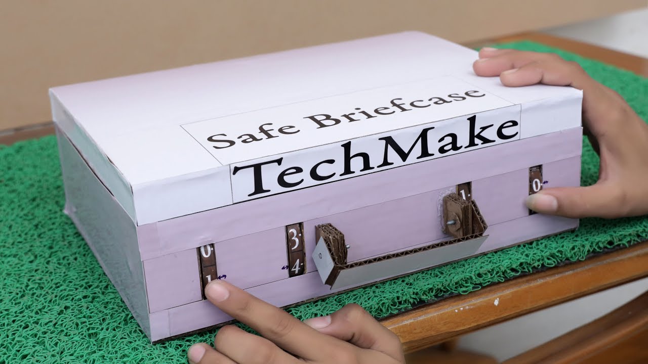 Safe Briefcase Making From Waste Cardboard !!! - YouTube
