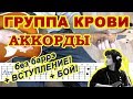 Группа крови Аккорды Виктор Цой Кино Разбор песни на гитаре Бой Табы