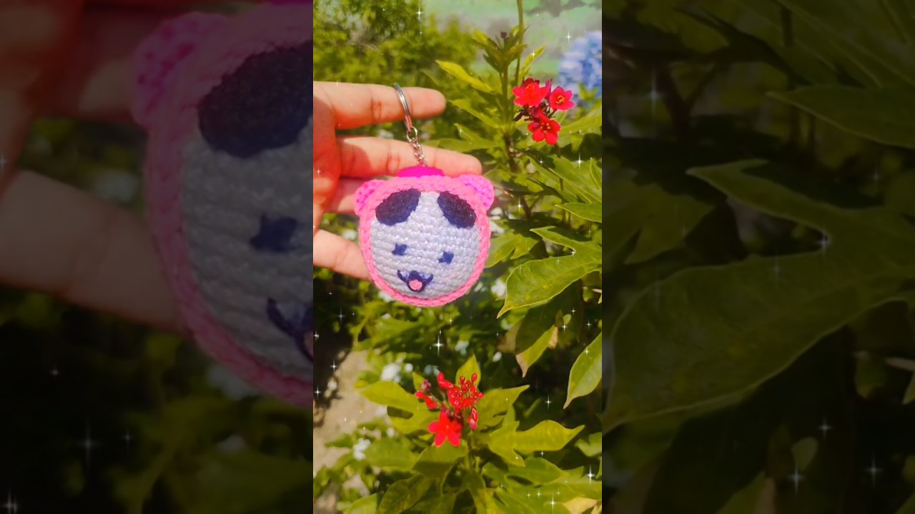 Pink Piggy Keychain 💖 Handmade Crochet Toy 🧶 | Cute Crochet Pig Ball DIY Keychain Gift Idea🎁 