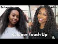 RELAXER TOUCH UP | RELAXING MY HAIR AFTER 5 MONTH STRETCH | LAST TIME SELF-RELAXING? | ALLABOUTASH