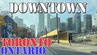 Toronto  Ontario  Canada  4K Downtown Drive