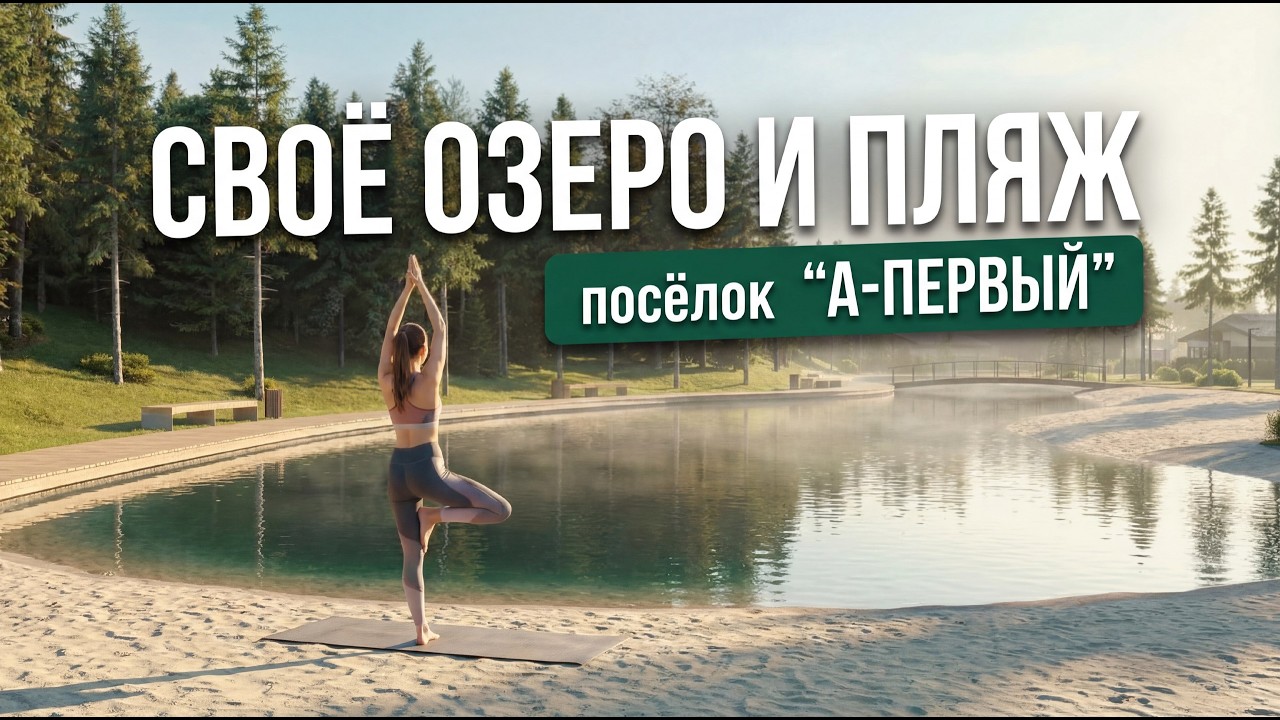 Обзор КП «А-Первый» в 35 км от Москвы! ДОМА С ЛИЧНЫМ ОЗЕРОМ И КИНОТЕАТРОМ!