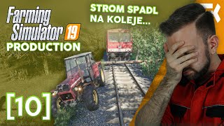 STROM SPADL NA KOLEJE... | Farming Simulator 19 Production #10