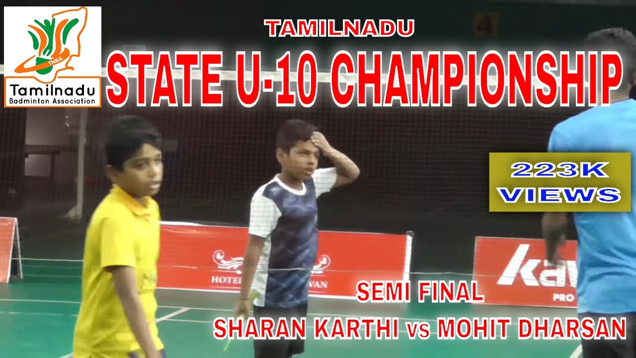 Tamilnadu U10 State Championship Badminton Matches - Semi Final