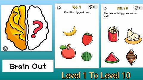 brain out game 1 level to 10 level