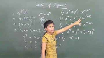 MATHS-IX-1-09 Law of exponent,   Pradeep Kshetrapal channel