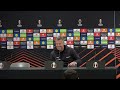 Pressekonferanse etter kampen mot Maccabi Tel Aviv