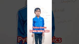 Python Basics: Master Variable Naming in Simple Steps! #coding #kidscoding #python