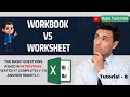 Workbook vs worksheet | What is a workbook? | Use of worksheet | Excel tutorials | #rajattechgrid