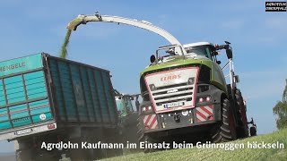 Hungrig Auf Grünroggen - Claas Jaguar 900 - Agrolohn Kaufmann In Action - Teil 1 V. 2