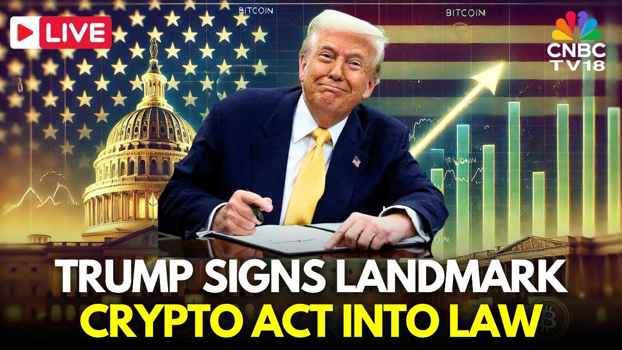 LIVE: Trump Signs Landmark GENIUS Act, Hailing 
