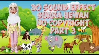 30 Sound Effect Suara Hewan no Copyright || Part 3