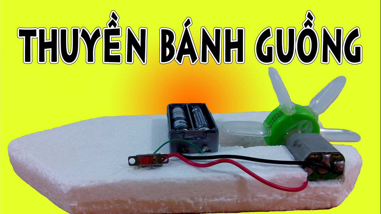 Tự Làm Thuyền Mini đồ chơi đơn giản cực hấp dẫn - youtube