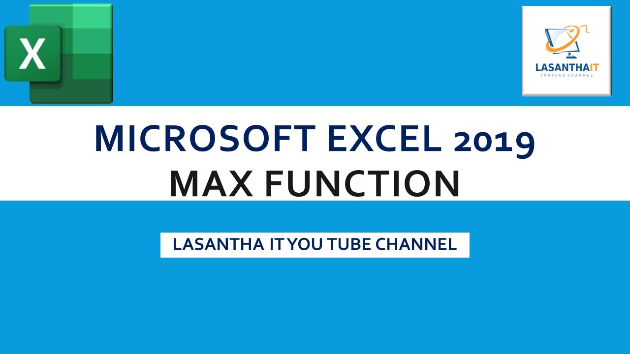 max function max function in excel Excel Functions Lessons
