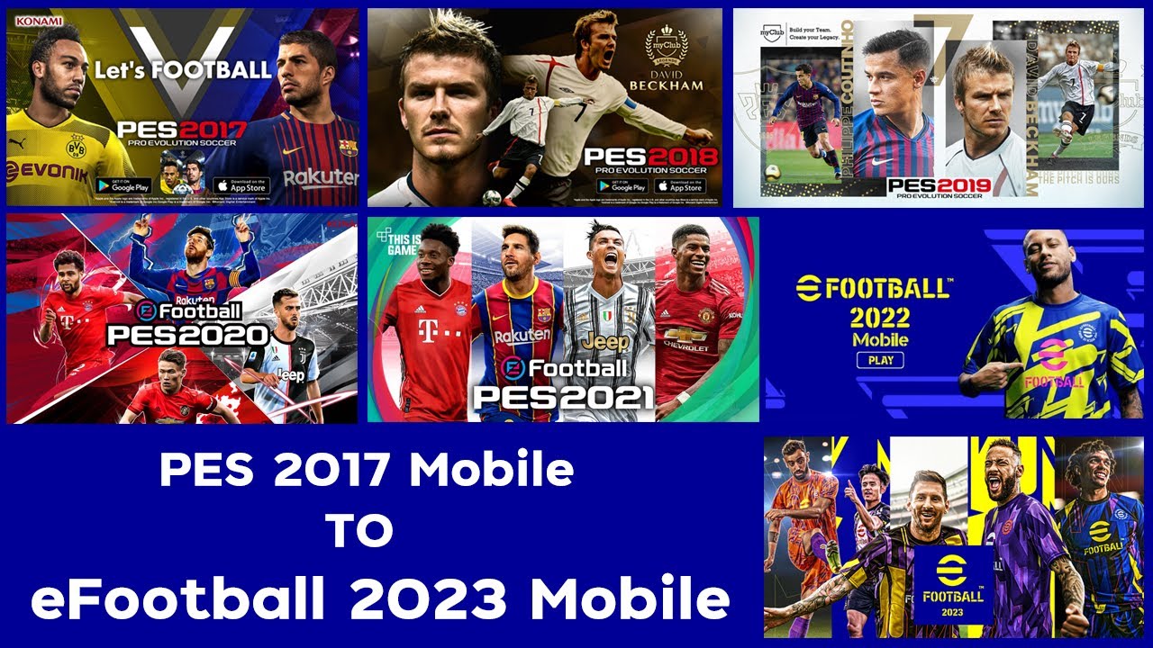 Evolution PES 2017 Mobile To eFootball 2023 Mobile 