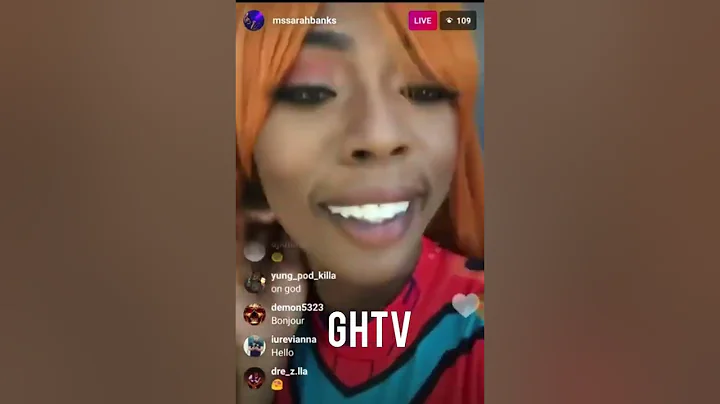 The beautiful sarah banks ig live